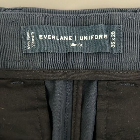 NWT Everlane The Performance Chino | Uniform Slim Fit in Deep Navy Size 35 X 28 - Picture 6 of 12